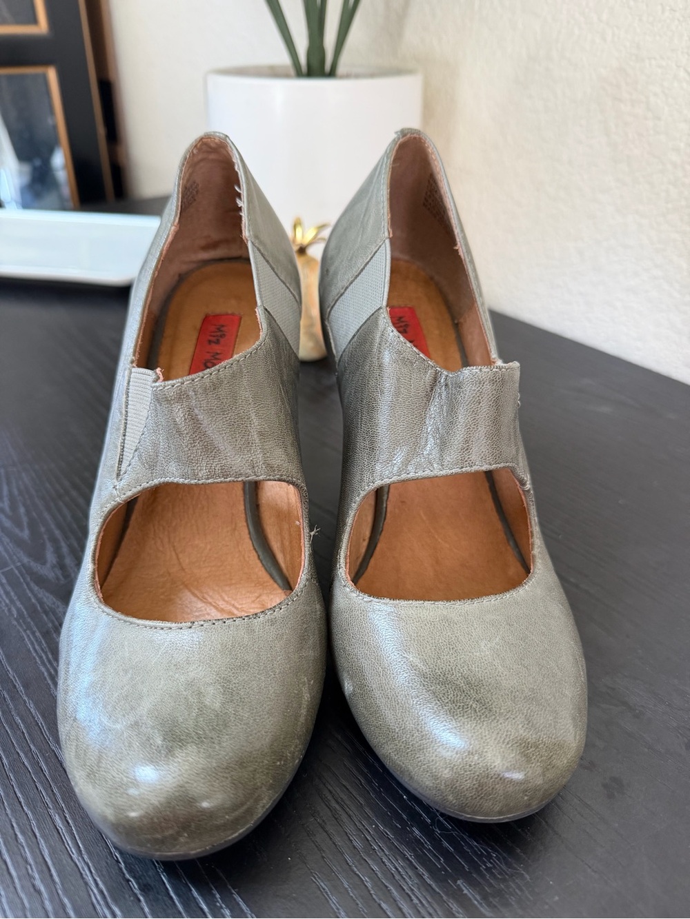 Retro Vintage Mix Mooz Heels 6 - Picture 1 of 4
